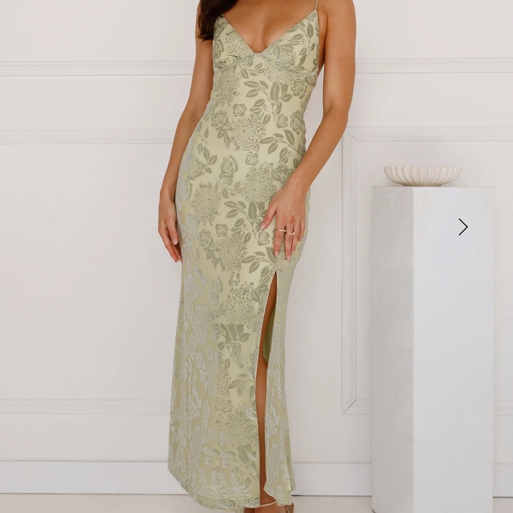 Hello Molly Sage Floral Dress